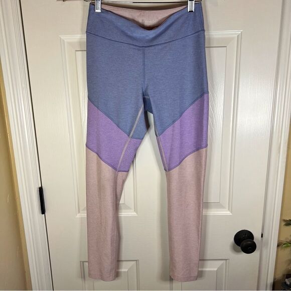 Outdoor Voices 7/8 Springs Compression Fit Leggings in Blue Purple Pink Medium - Picture 1 of 6